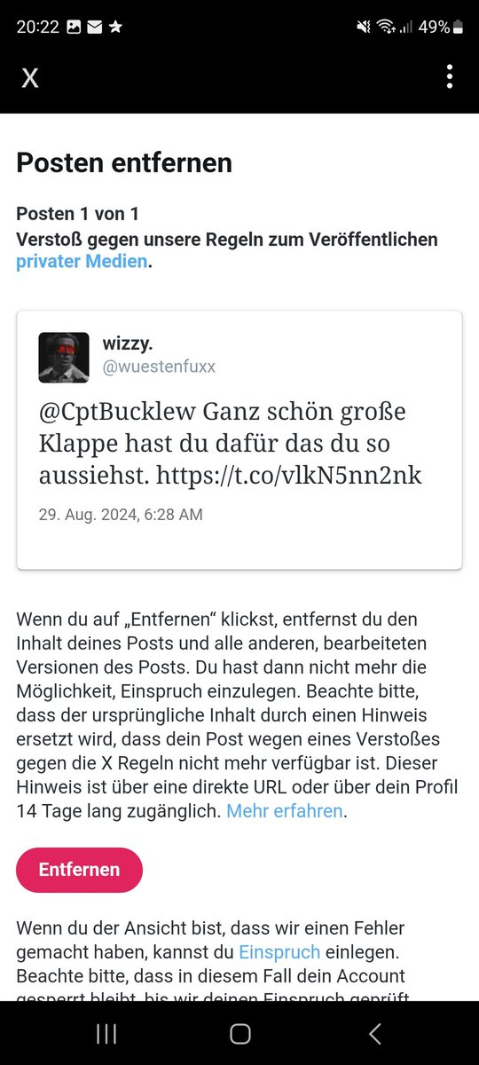 Der bucklige Steffen ist sauer das sein Bild gepostet wurde. 

Ich dachte solche Leute haben kein Problem mit der Veröffentlichung von Bildern?