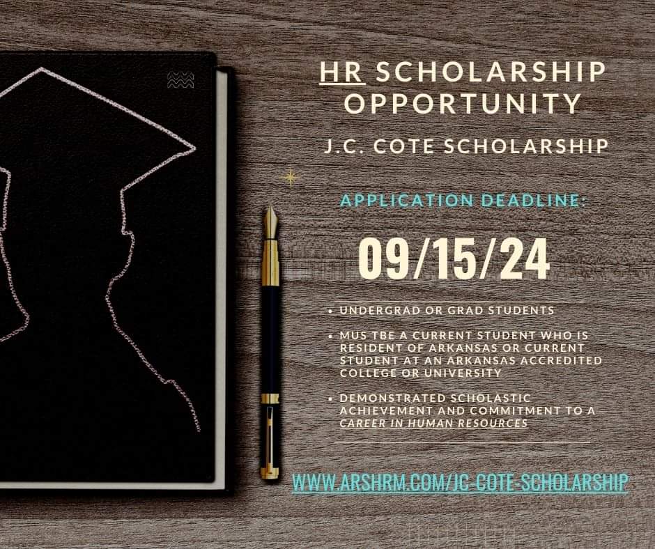 If you or someone you know is pursuing an undergraduate or graduate college degree with a major, emphasis, or concentration in Human Resources, don't miss this scholarship opportunity!💼💡 For more information and to apply, click here: arshrm.com/jc-cote-schola…
