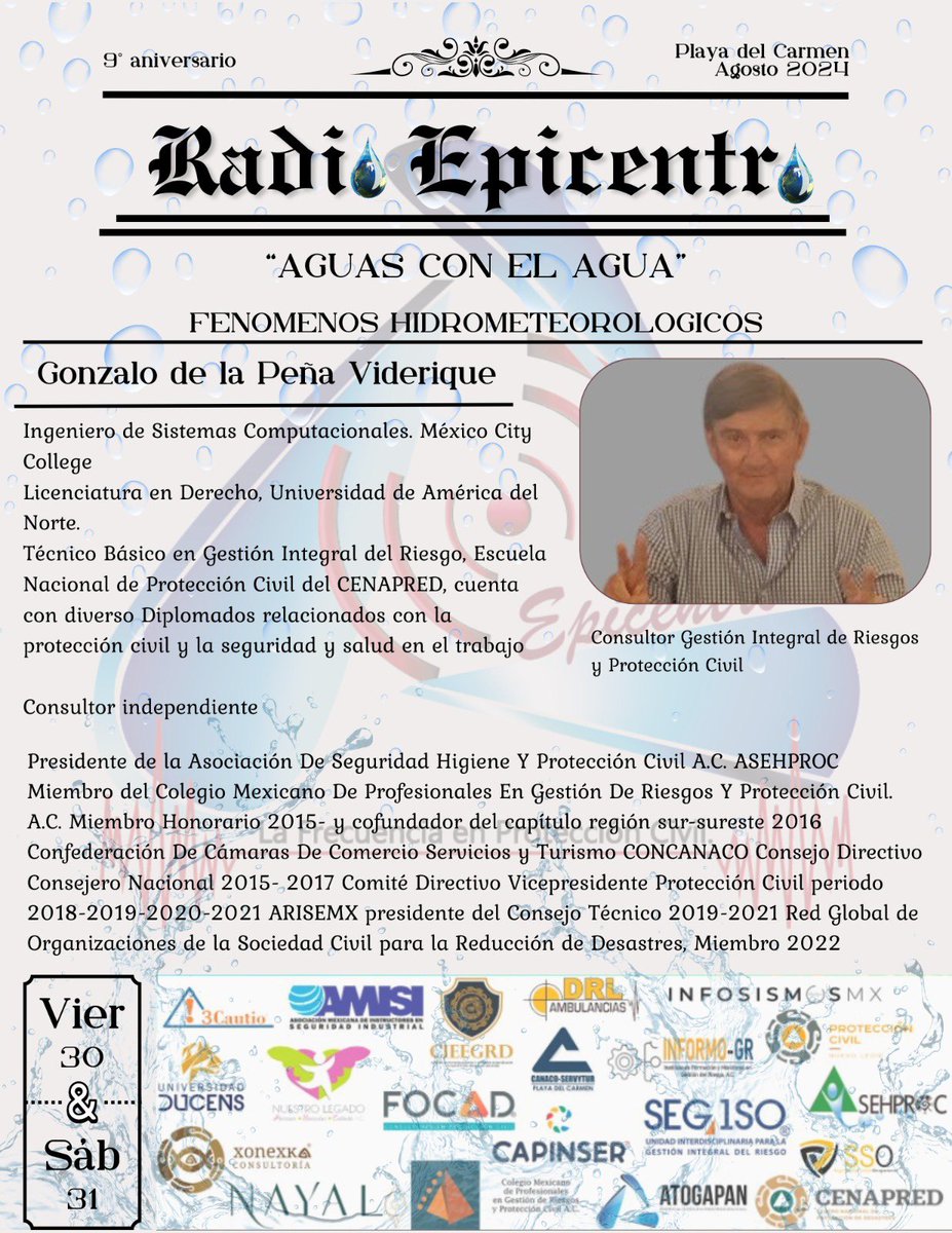 RadioEpicentro1's tweet photo. Los esperamos mañana, en el 9º aniversario de Radio Epicentro “Aguas con el Agua” https://t.co/c8O3gcVr1u