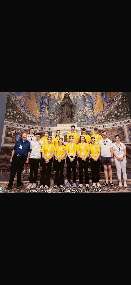 Our 5th year students Ava Reilly and Sarah Concannon have recently returned from the annual Clonfert Diocesan Pilgrimage to Lourdes. What a valuable and enriching experience it has been to travel with the pilgrimage. Well done girls.