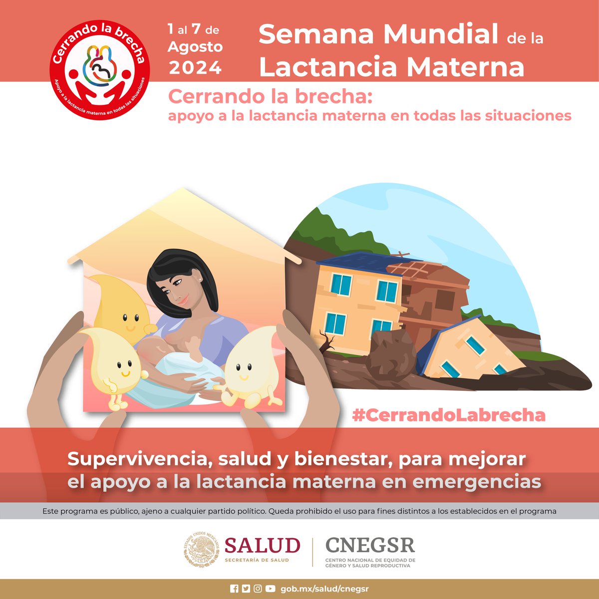 INPer_mx's tweet photo. Supervivencia, salud y bienestar para mejorar el apoyo a la lactancia materna en emergencias
La comunidad ayuda a cerrar la brecha y brinda apoyo a la #LactanciaMaterna para todos en todas las situaciones
#LactanciaMaternaINPer #LecheHumana #lactanciamaternaexclusiva https://t.co/1bR7kDkP7s