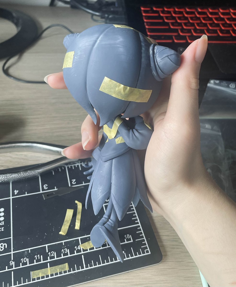 Hello Cosmo 🌱
Finally!  here's the 3D print of my Cosmo figure (˶˃ ᵕ ˂˶)

If you're interested, I'll open comissions for this figure when I'll finish her ☺️

Scale: 1/6
Height: ~ 16cm
Material: resin

Next step is sanding!!

#zbrush #SonicTheHedegehog 
#savecosmo