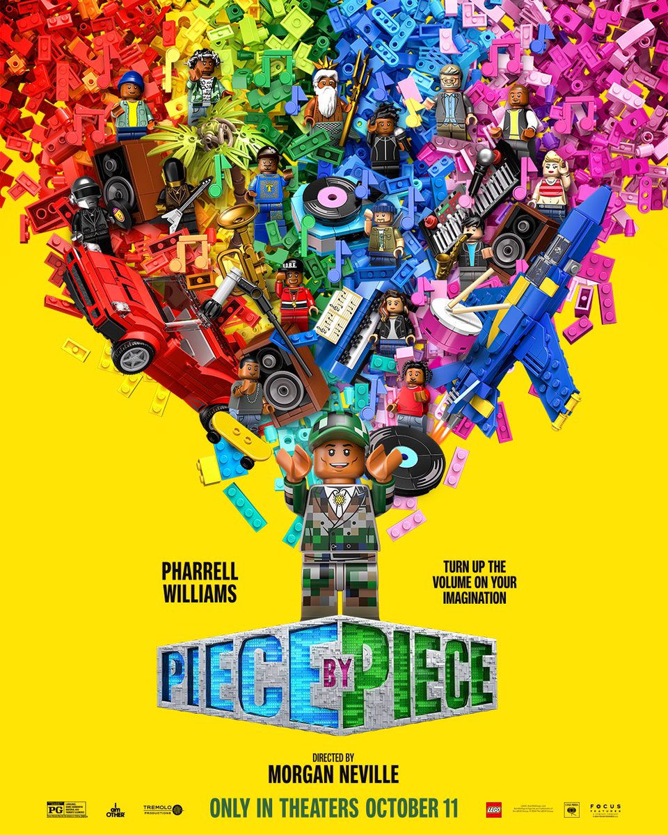 Tremolo Productions (@tremolodocs) on Twitter photo PIECE BY PIECE is premiering this weekend at the Telluride Film Festival. Only in theaters October 11 🚀 PIECE BY PIECE is premiering this weekend at the Telluride Film Festival. Only in theaters October 11 🚀
