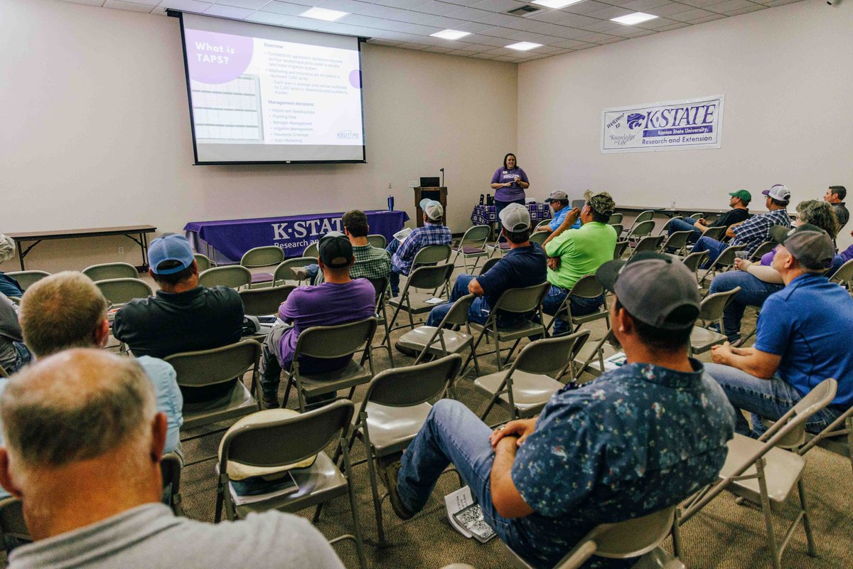 KStateWKREC's tweet photo. Finally, we're ending the day with a big announcement: we're excited to bring @KSUTAPS to Garden City next year! R. Tuttle is sharing an update of the 2024 KSU-TAPS competition and early details for the 2025 TAPS competition. Learn more at https://t.co/kcB5q7M8e5 https://t.co/dCYpmTjprg