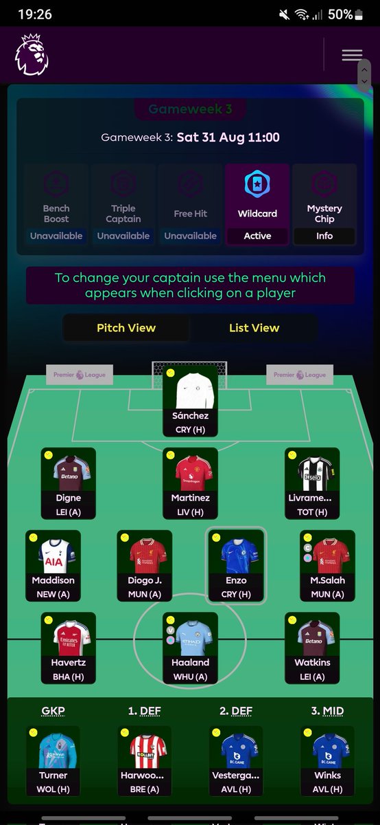 NobodyFpl's tweet photo. Last week was a shit show in turn, pushed me to Wildcard. I had to get haaland in, which I was against all preseason but can't enjoy my weekends without him. #fpl #FPLcommunity https://t.co/QSA05c976p