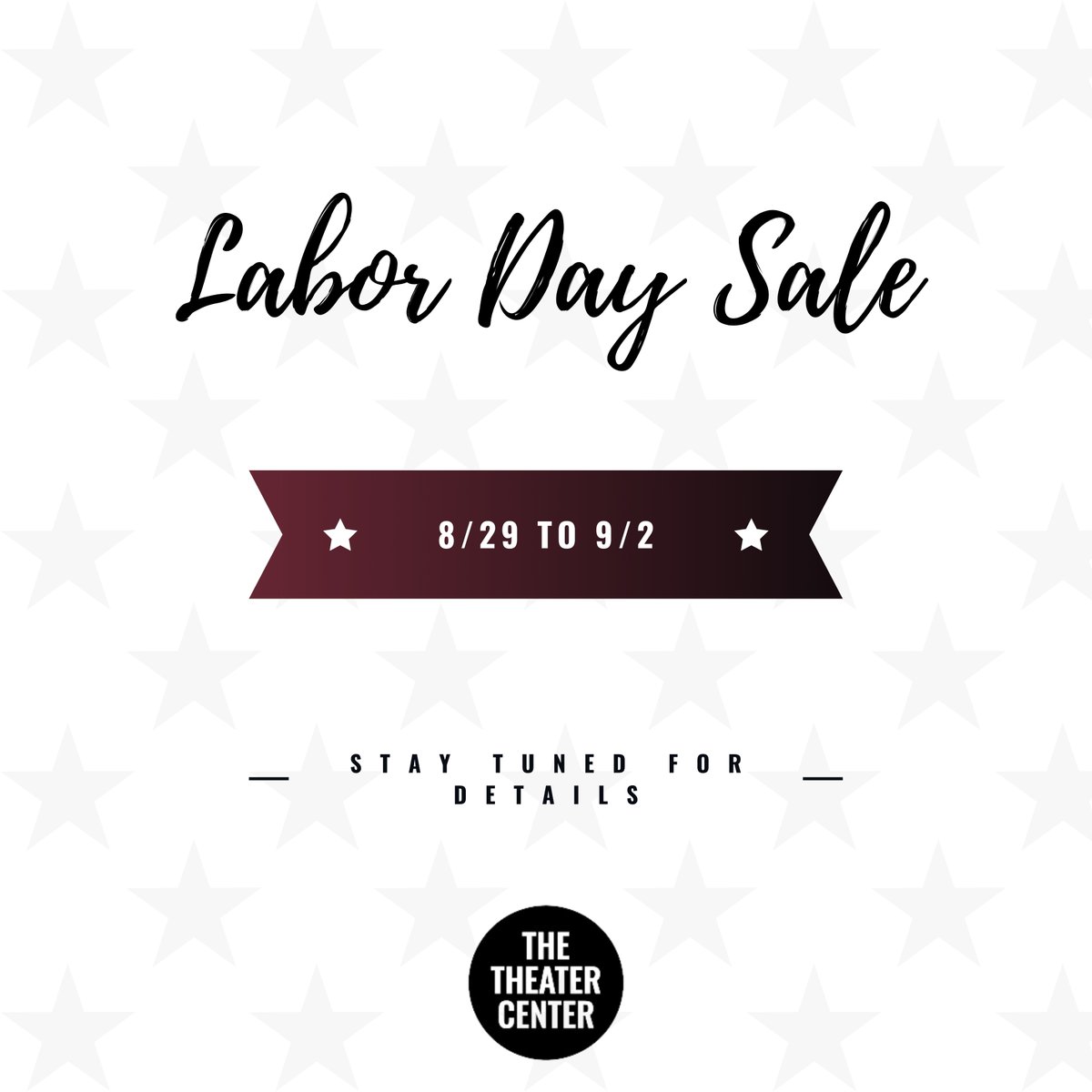 Celebrate Labor Day Weekend with us. Use code LABOR between 8/29 and 9/2 for 20% all available tickets.