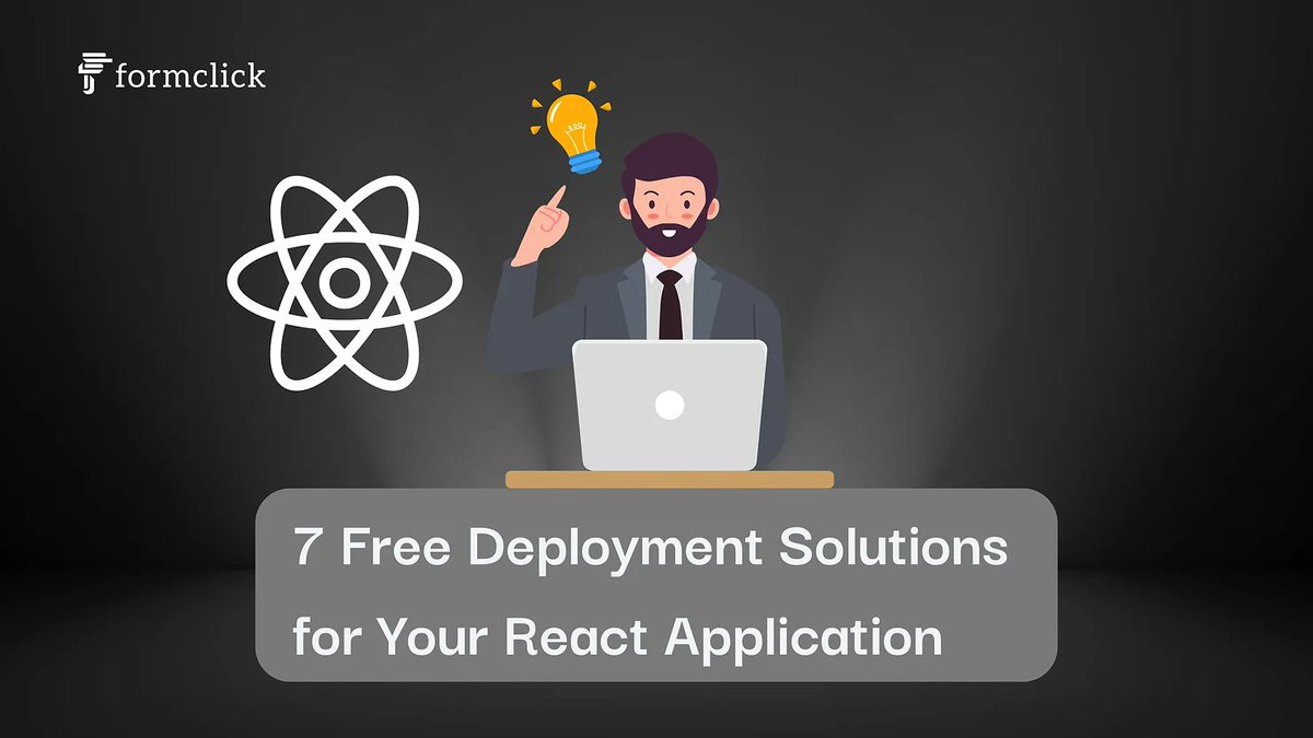 formclickoff's tweet image. Ready to deploy your React app? Check out these 7 FREE deployment solutions that will make your launch a breeze! #formclick #React #WebDevelopment #FreeTools
Read more at blog.formclick.io/post/7-free-de…