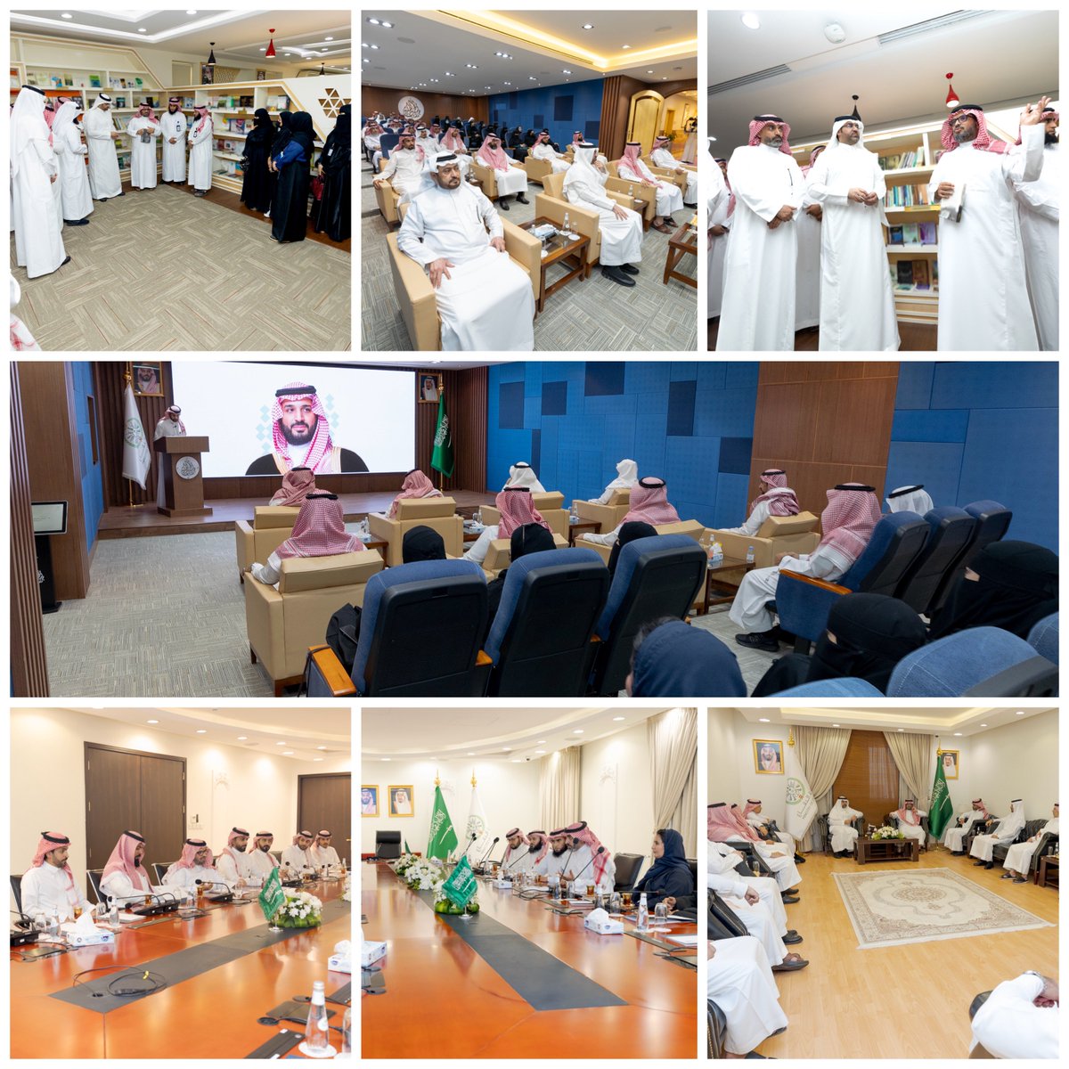 fekerksa's tweet image. استقبل #مركز_الحماية_الفكرية وفداً من منسوبي قسم الوعي الفكري بالإدارة العامة للتعليم بمنطقة الرياض، حيث شاهدوا عرضاً مفصلاً شمل عدداً من الموضوعات "ذات الصلة برسالة المركز، ومبادراته، وبرامجه، مع نماذج من الأعمال الفكرية، ولاسيما ذات الصلة بمواجهة شبهات التطرف وتفكيكها"، كما…