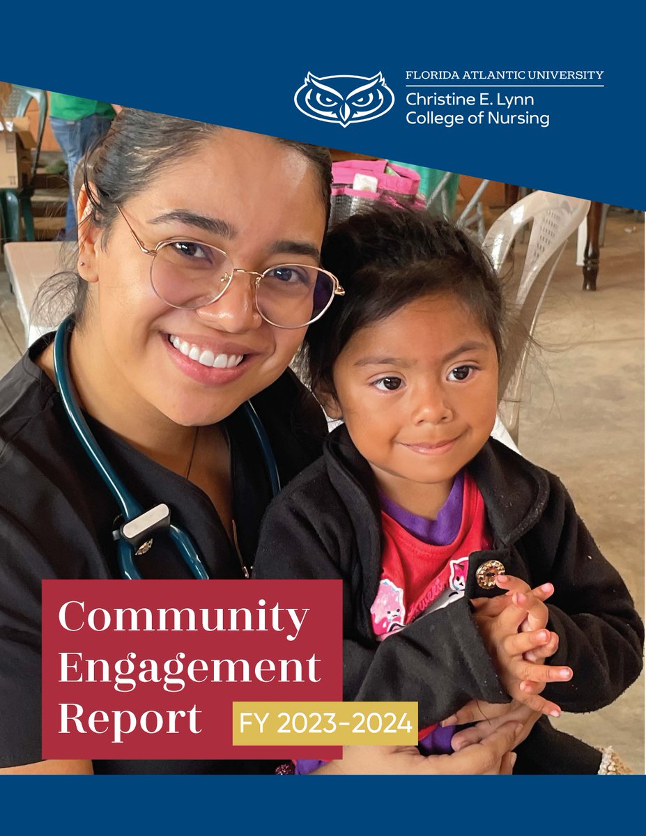 We're thrilled to share the digital edition of the Christine E. Lynn College of Nursing’s FY 2023-24 Community Engagement Report! Discover how we're making an impact locally and globally, from rural Glades to remote areas of Guatemala.
Read report here: bit.ly/3Xmr8gt