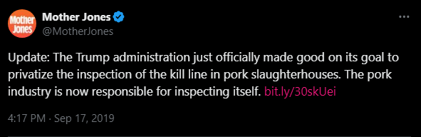 misspennygadget's tweet photo. We are literally repeating mistakes that were corrected 100+ years ago.
And how fitting it's the meat industry.
Industry self-regulation is a joke. Boeing, Boar's Head, and more will always choose maximizing profits over human lives
https://t.co/znol63r5Ty https://t.co/WO4mH8yIxU https://t.co/UhYvDhiyOS