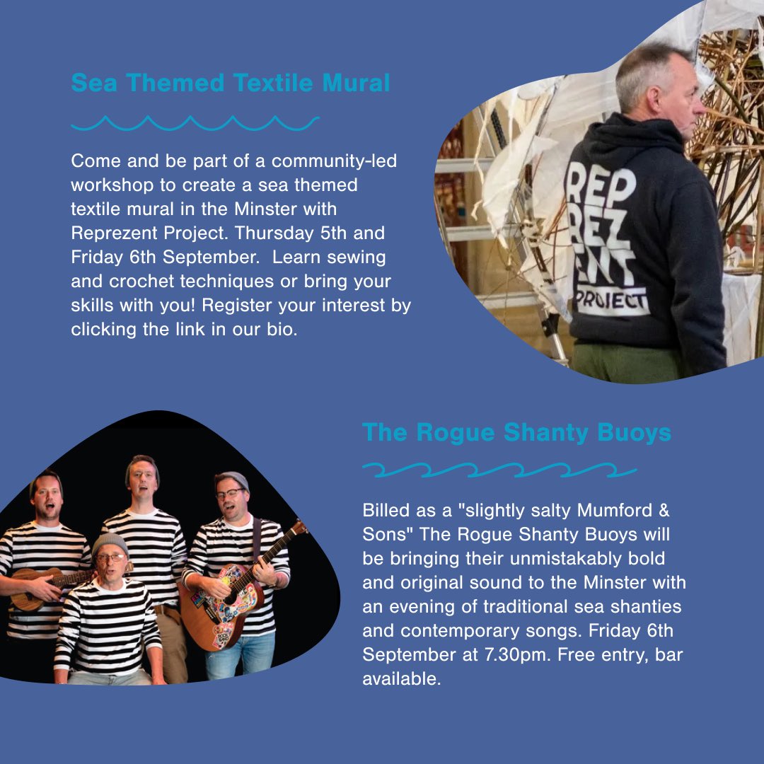 🌊⛵ Festival of the Sea: 1st - 8th September 🐚🦭

Dive into adventure, art, and oceanic wonders at the Festival of the Sea at Great Yarmouth Minster this September.

Find out more here: gtyarmouthminster.org/festival-of-th…