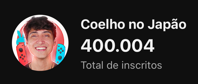 rodrigocoelhoc's tweet image. 🥳Amigos, SOMOS 400 MIL!!!!
Humildemente com meu coração eu digo: Muito. Obrigado.❤️
Em Março de 2023 comemoramos 300k. pouco mais de 1 ano depois estamos aqui comemorando a marca dos 400 mil e depois de tudo que passamos esse ano, hoje mais do que nunca sinto o quanto estou…