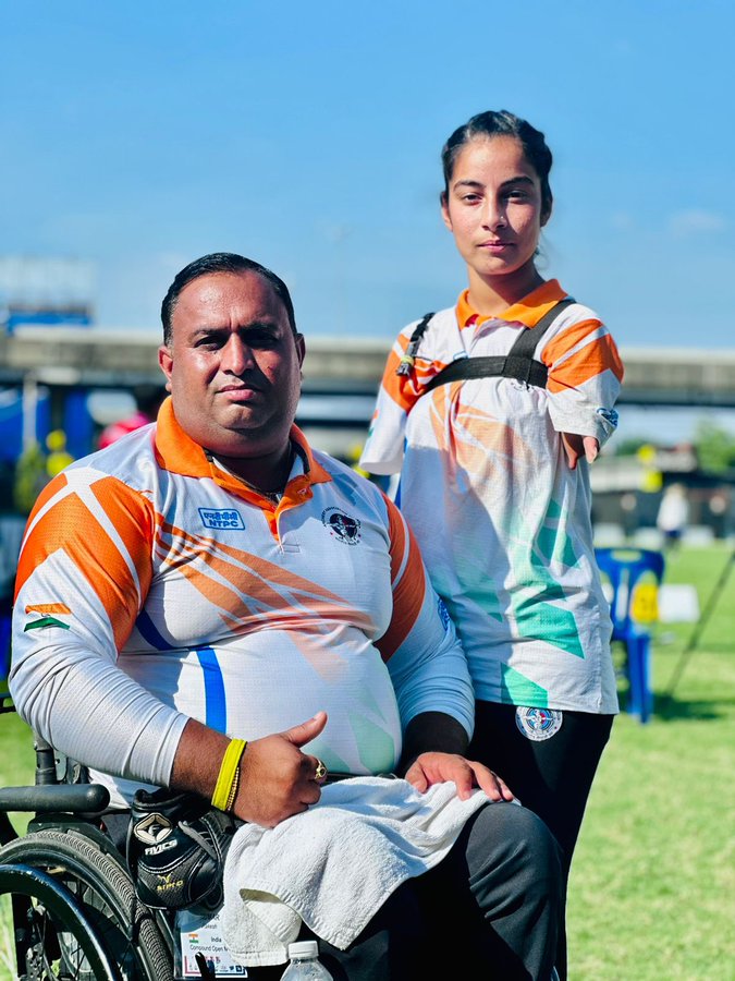 TheKhelIndia's tweet image. 🚨 Sheetal Devi along with Rakesh Kumar has broken World Record In Mixed Team of 1399 🤯🤩

Congratulations to the Terrific Duo of India 🇮🇳♥️