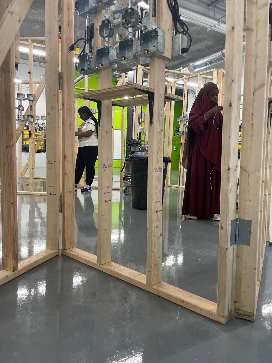 Our Build Academy has an all female electrical class. It is the ONLY all female class in the state of Kentucky!