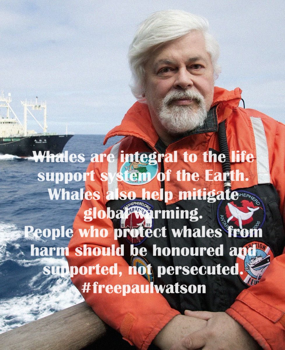 #Statsminister Mette Frederiksen <a href="/Statsmin/">Statsministeriet</a>
Paul Watson, a 73-year-old man who has a wife &amp; 2 boys, will face a 15-year jail term if extradited to Japan for protecting whales.
Extradition is a death sentence to the family for no crime.
#freepaulwatson 2/3