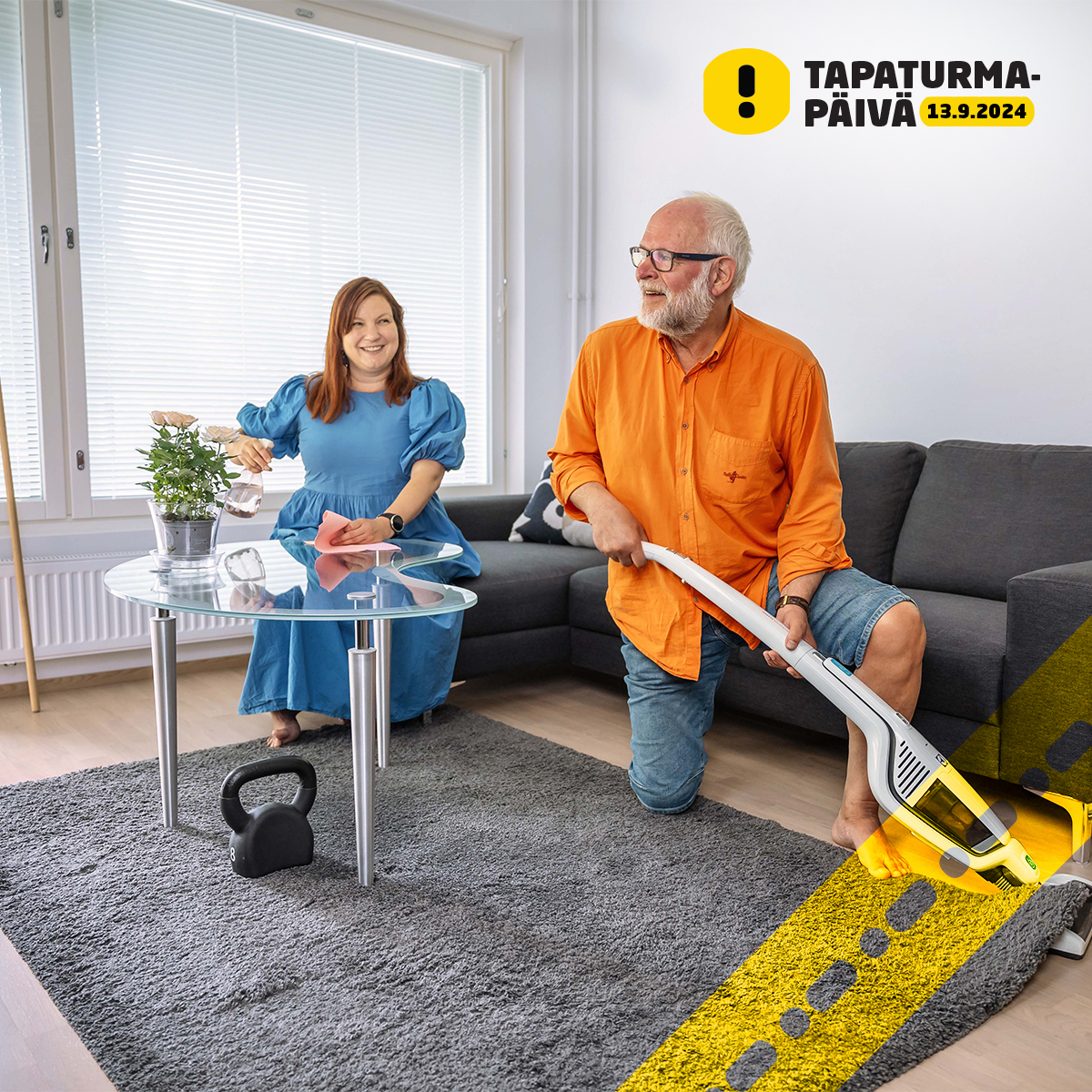 tapaturmapaiva's tweet image. Tapaturmapäivä-kampanja alkaa pian! Kampanjaviikkoa vietetään 9.–13.9. Tapaturmia voi välttää omilla toimilla ja valinnoilla. Tänä vuonna tapaturmien ehkäisyä tarkastellaan fyysisen toimintakyvyn näkökulmasta. Pysy kuulolla ja ota vinkit toimintakyvyn edistämiseksi talteen!