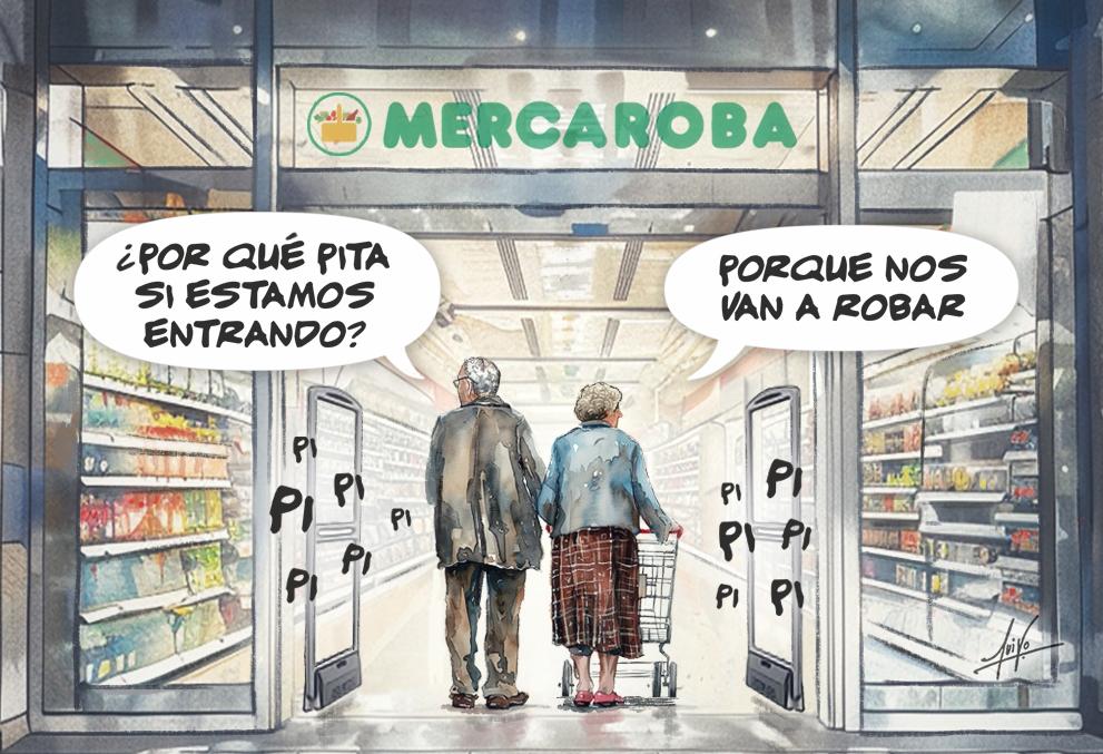 Luiso García 🇵🇸 (@luisoarte) on Twitter photo Y, mientras les hacemos una tremendísima campaña gratuita, Mercadona y compañía nos siguen dejando secos en cada cesta de la compra.
🎨 Dibujado para <a href="/diario_red_/">Diario Red</a> Y, mientras les hacemos una tremendísima campaña gratuita, Mercadona y compañía nos siguen dejando secos en cada cesta de la compra.
🎨 Dibujado para <a href="/diario_red_/">Diario Red</a>