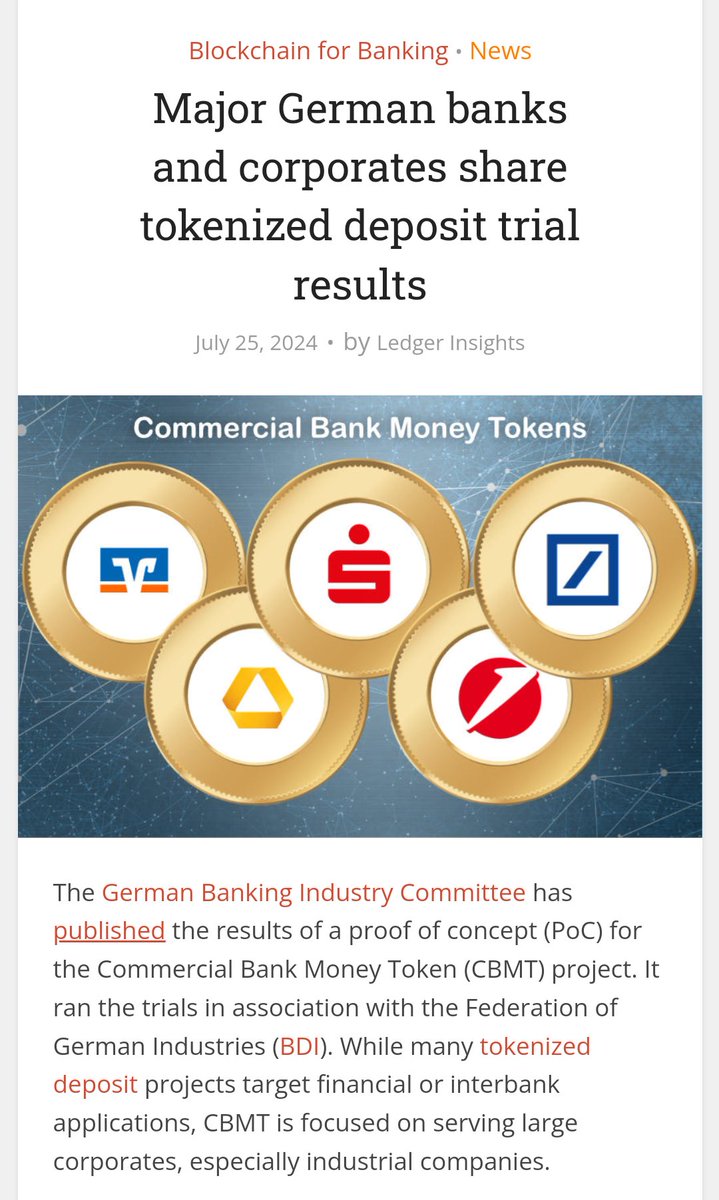 Imagine your money in your bank account is tokenized and programmable.

"It's issued by commercial banks and no CBDC, so it's not dystopian"