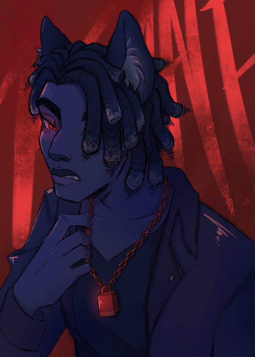 Jaden_Mangrum's tweet photo. I looooove how the colors of this piece came out. 🥰 This is another art fight attack, this time for @drpcreates 
#artfight  #artfight2024 https://t.co/H89Ei7ls8P
