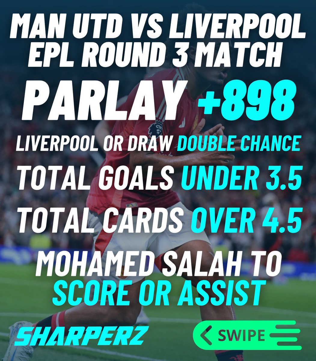OddsPlaysUS's tweet photo. This Sunday, Liverpool take on Man Utd... 🔥

Here's our SGP for you to get involved 🤑

LINK IN BIO 🔗 https://t.co/7EQpEeSZC7