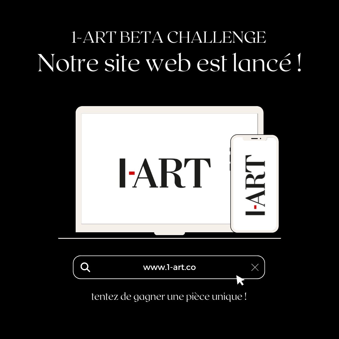 1 ART (@1_artwishes) on Twitter photo 🚀 1-ART Beta Challenge ! 🎉 
Aidez-nous à améliorer notre site en partageant vos retours. Tentez de gagner jusqu'au 13/09 une pièce en bronze, des tote bag et des remises en remplissant des missions sur notre site web ! 🎁
👉 1-art.co/account/regist… 
#Défi1Art #ArtIA #Concours 🚀 1-ART Beta Challenge ! 🎉 
Aidez-nous à améliorer notre site en partageant vos retours. Tentez de gagner jusqu'au 13/09 une pièce en bronze, des tote bag et des remises en remplissant des missions sur notre site web ! 🎁
👉 1-art.co/account/regist… 
#Défi1Art #ArtIA #Concours