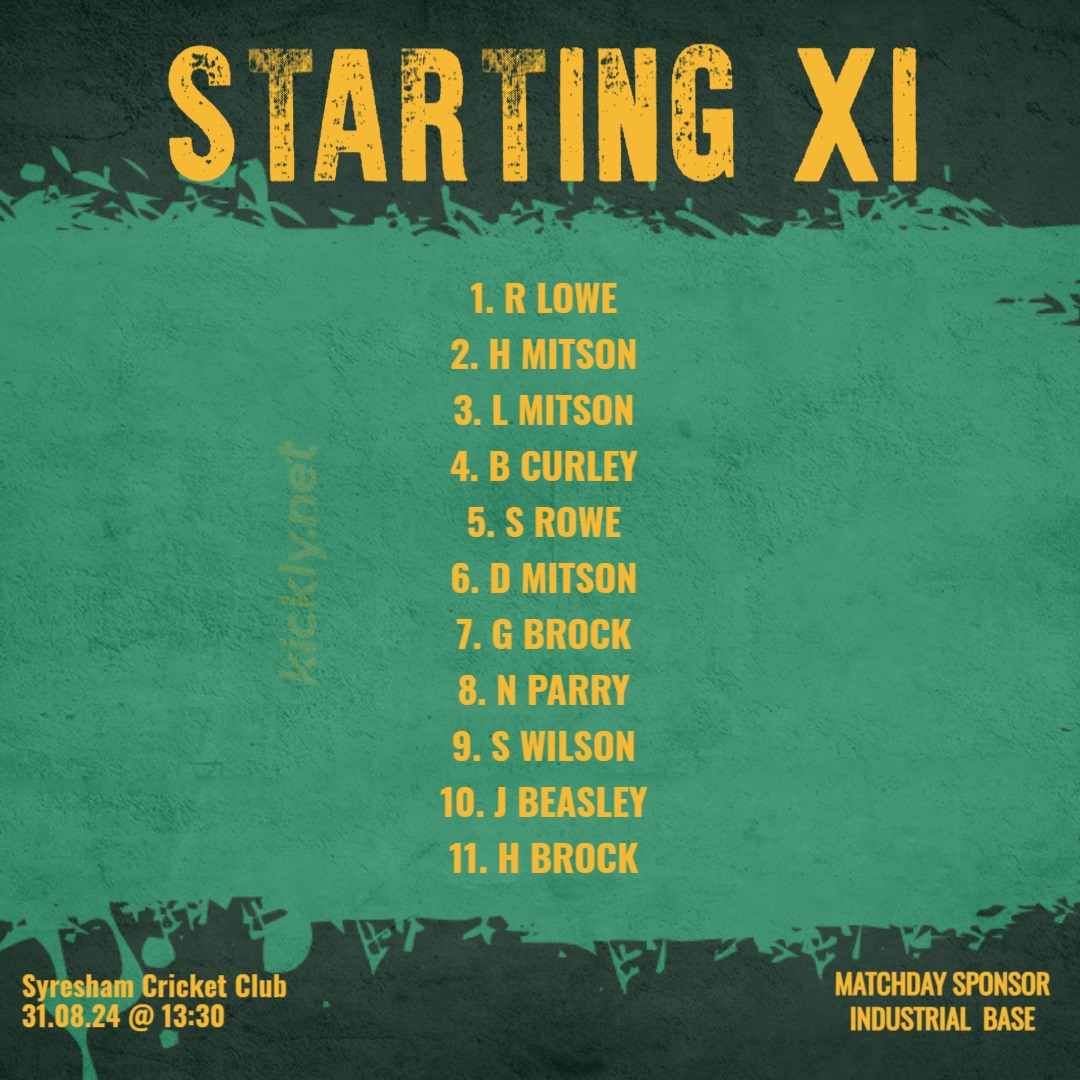 SyreshamCricket's tweet photo. This Saturday we play our final league game of the season at Home V Wroxton Cricket Club.
After the washout last weekend, we look forward to a good day of cricket 🏏 Go well gents 💪 https://t.co/J0HDpHJQbD