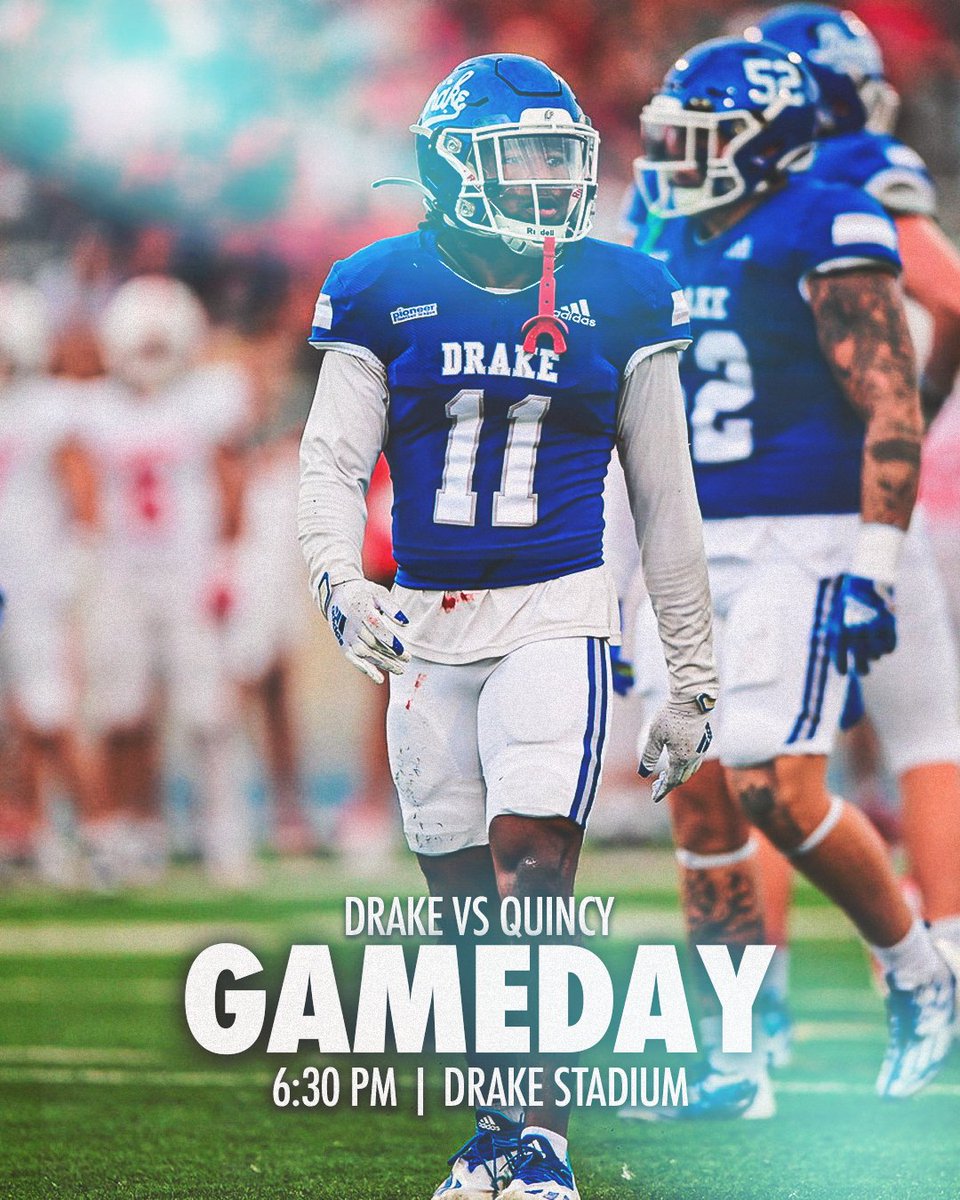 Drake Football (@drakebulldogsfb) on Twitter photo π
π¨π¨ππππ₯π₯. ππ¬. ππππ€.
π <a href="/QUHawksFootball/">Quincy University Football</a>
β° 6:30 PM
ποΈ Drake Stadium
π DSM
πΊ ESPN+
π» 1350/102.1 ESPN Des Moines
π The Varsity Network App
π bit.ly/3XmvILG
#RAISEtheBAR
#DSMHometownTeam π
π¨π¨ππππ₯π₯. ππ¬. ππππ€.
π <a href="/QUHawksFootball/">Quincy University Football</a>
β° 6:30 PM
ποΈ Drake Stadium
π DSM
πΊ ESPN+
π» 1350/102.1 ESPN Des Moines
π The Varsity Network App
π bit.ly/3XmvILG
#RAISEtheBAR
#DSMHometownTeam