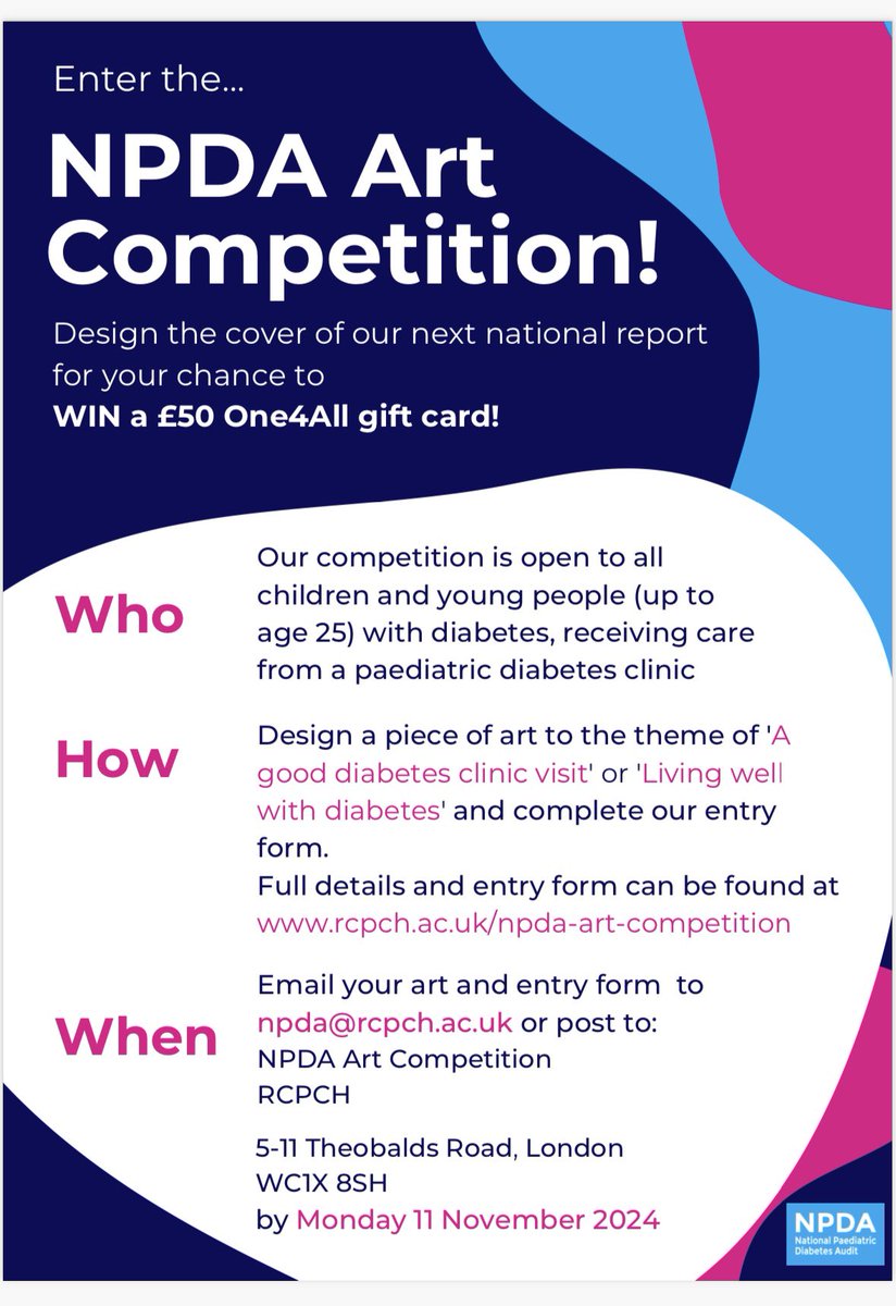 Children and Young Persons Diabetes (@cypdmpft) on Twitter photo Any creative young people out there with diabetes ? Get involved and you could win a prize . <a href="/T1DwarriorStoke/">Type 1 Diabetes Warriors Staffordshire and Stoke</a> <a href="/mpftnhs/">Midlands Partnership University NHS FT</a> <a href="/StaffsChildrens/">Staffordshire Children's Hospital At Royal Stoke</a> <a href="/UHNM_NHS/">UHNM NHS Trust ๐ฅ</a> Any creative young people out there with diabetes ? Get involved and you could win a prize . <a href="/T1DwarriorStoke/">Type 1 Diabetes Warriors Staffordshire and Stoke</a> <a href="/mpftnhs/">Midlands Partnership University NHS FT</a> <a href="/StaffsChildrens/">Staffordshire Children's Hospital At Royal Stoke</a> <a href="/UHNM_NHS/">UHNM NHS Trust ๐ฅ</a>