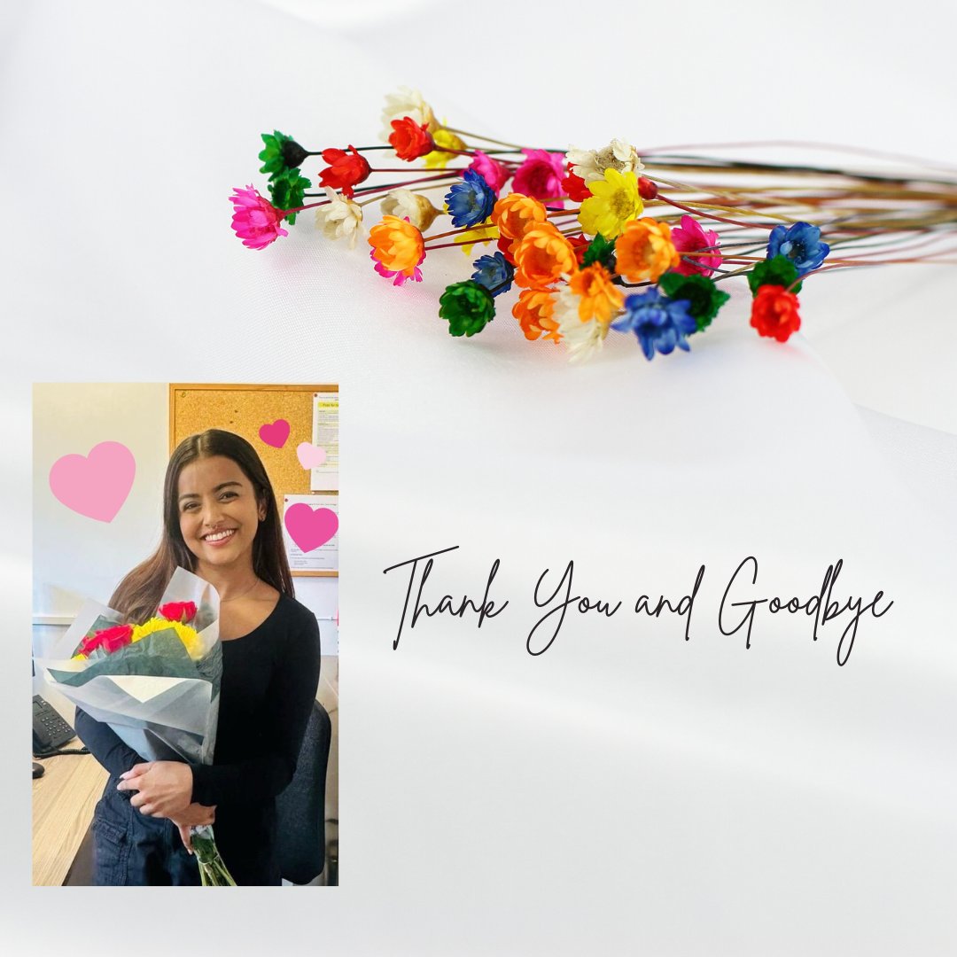 Today we say goodbye to our admin team member Dinesha. She has been an amazing colleague and we wish her the best of luck in her new venture.