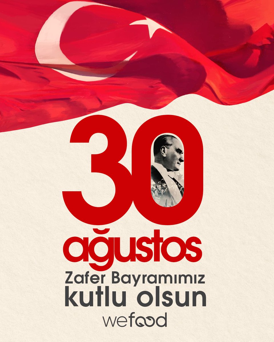 Büyük zaferin 102. yılında Zafer Bayramımızı kutluyor, Gazi Mustafa Kemal Atatürk ve silah arkadaşları başta olmak üzere İstiklal mücadelemizin bütün kahramanlarını minnet ve şükranla anıyoruz🇹🇷
30 Ağustos Zafer Bayramımız kutlu olsun!