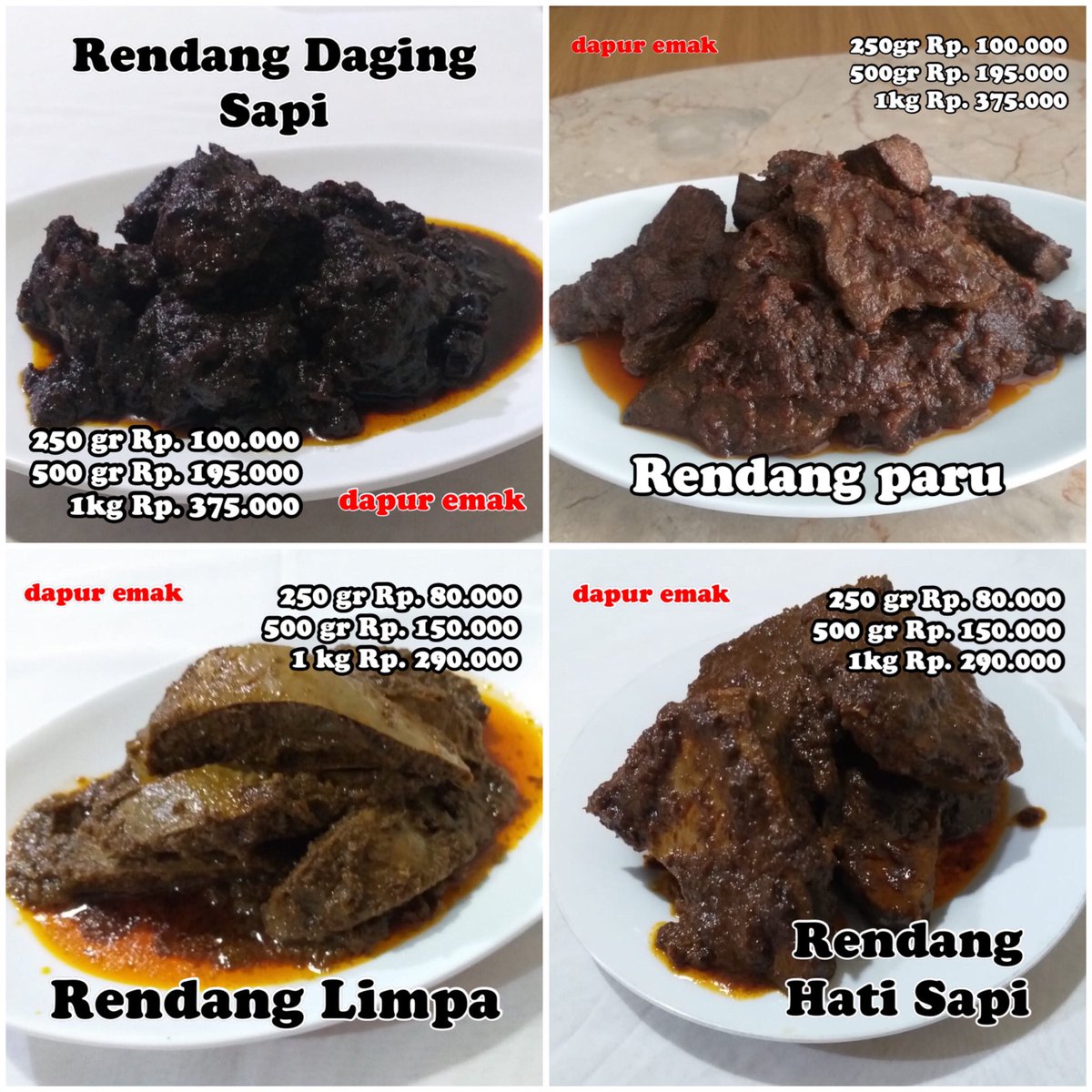 suneo138's tweet photo. Bodo amat siapa calon gubernurnya. Aku tinggal coblos aja semua biar adil. Sekarang aku mo jualan rendang dulu, bentar lagi tgl 1 musti bayar gaji karyawan

RENDAAAAANG

Order DM
Dikirim dari Bandung https://t.co/DHNkSBJrMo