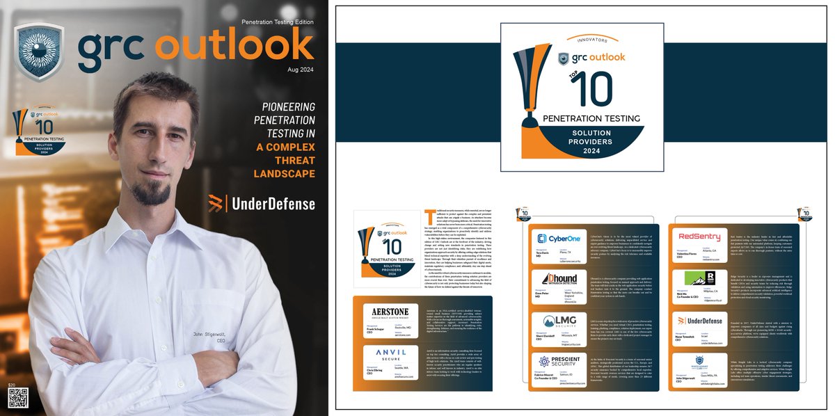 We extend our congratulations for yours remarkable achievement of being ranked among the Top 10 Penetration Testing Solution Providers 2024 companies in GRC Outlook Magazine! grcoutlook.com/penetration-te… #PenetrationTesting #Cybersecurity #InfoSec #SecuritySolutions
#TechTrends2024