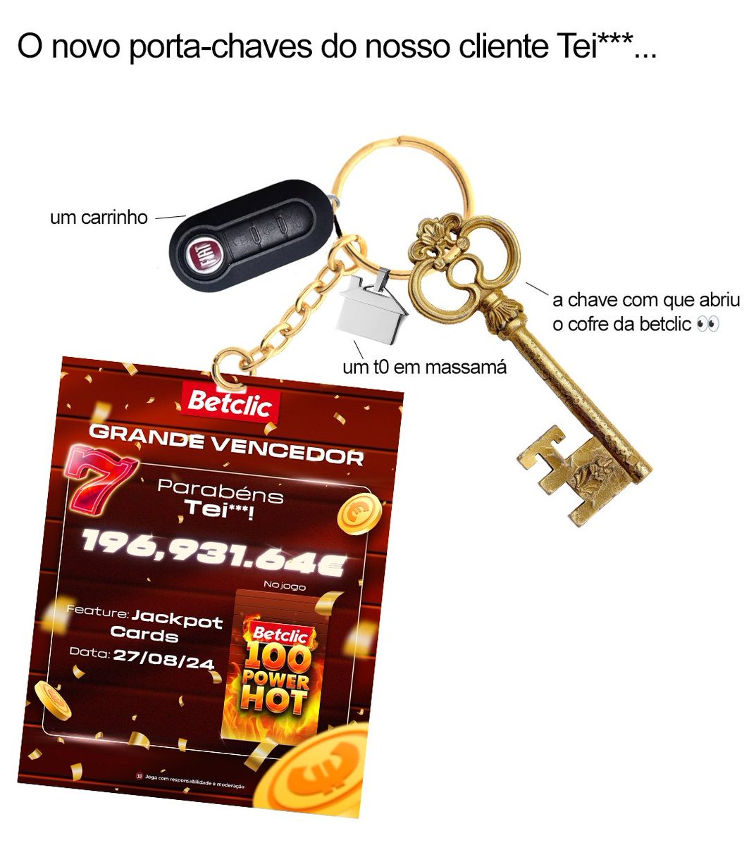 BetclicPortugal's tweet photo. Mantém-te humilde, tei***! Desfruta destes 196,931.64€. 👏🏼

Slot: Jackpot Cards #CasinoBetclic https://t.co/jUiQsC7sax
