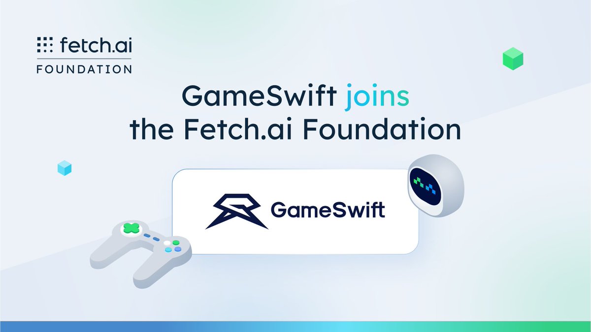 Fetch.ai (@fetch_ai) on Twitter photo We’re happy to #announce a new Fetch.ai Foundation member and a strategic #partnership with <a href="/GameSwift_io/">GameSwift AI 🎮</a>. 🚀
GameSwift is a pioneer in #web3 #gaming and will lead the gaming vertical within the foundation.
The collaboration unlocks new and exciting possibilities We’re happy to #announce a new Fetch.ai Foundation member and a strategic #partnership with <a href="/GameSwift_io/">GameSwift AI 🎮</a>. 🚀
GameSwift is a pioneer in #web3 #gaming and will lead the gaming vertical within the foundation.
The collaboration unlocks new and exciting possibilities