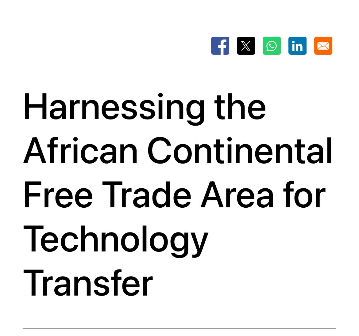 BLOG: Is the #AfCFTA Intellectual property rights protocol a viable pathway for African countries to foster technology transfer, innovation &amp; technological development? 

Read Marumo Nkomo’s reflective article responding to this question &amp; more ⬇️

afronomicslaw.org/category/analy…
