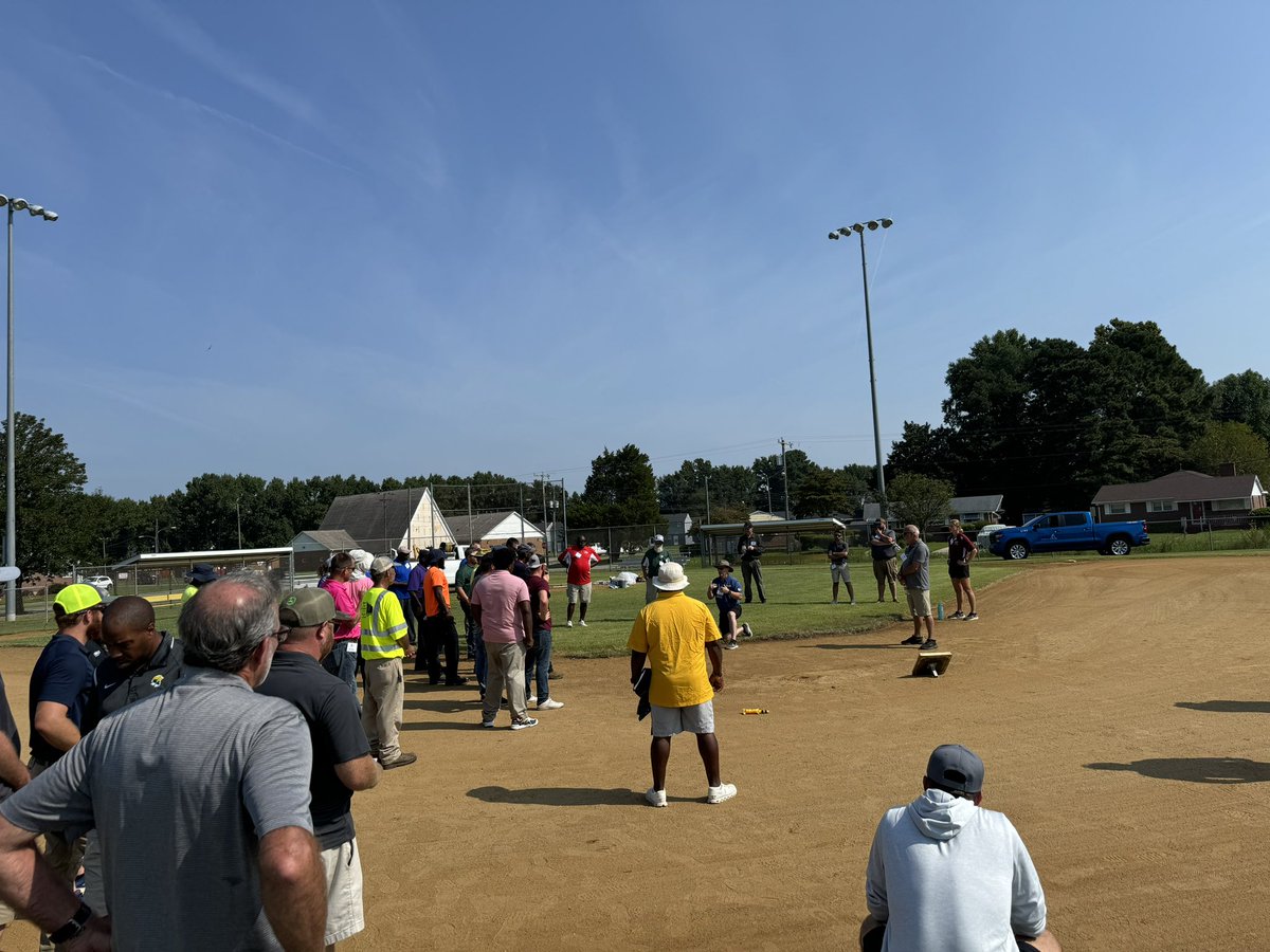 Good turnout for today’s <a href="/VirginiaSFMA/">Virginia Sports Field Management Association</a> Field Day.