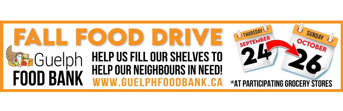 Save the date - in 3 weeks we will be launching our Fall Food Drive. You can help by donating or volunteering!  Contact us to book your volunteer experience!
