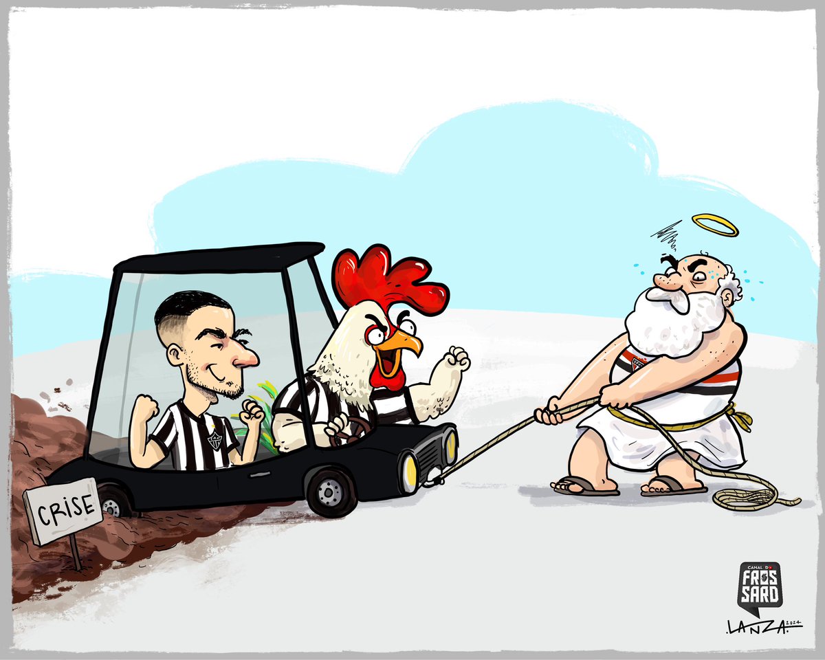 Sempre um amigo importante nas horas difíceis…

Vale a brincadeira, mas foco total no jogo da volta! Não passamos ainda!

🖼️: <a href="/brunolanza_art/">Bruno Lanza</a>