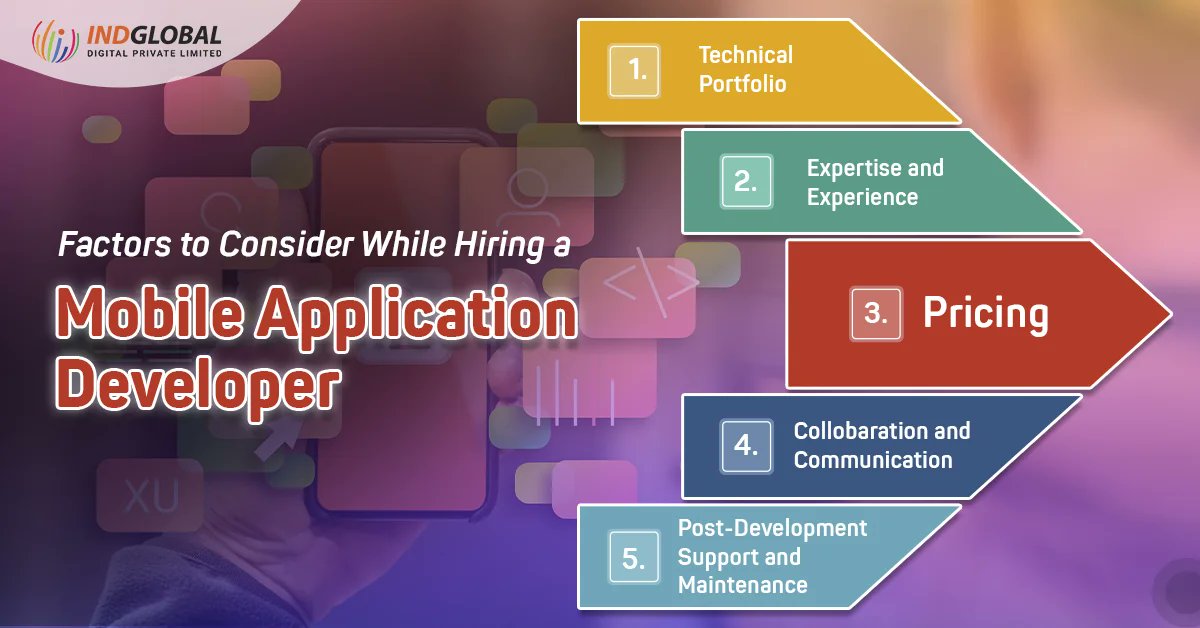Indglobal's tweet image. Factors to consider while hiring a Mobile Application developer
Read more- bit.ly/3X2AY5Y
Contact us- 9741117750
Mail us- info@Indglobal.in
#AndroidAppDevelopment #androidappdevelopmentcompany #androidapp #androidapplication #androidappdeveloper #androidappdesign