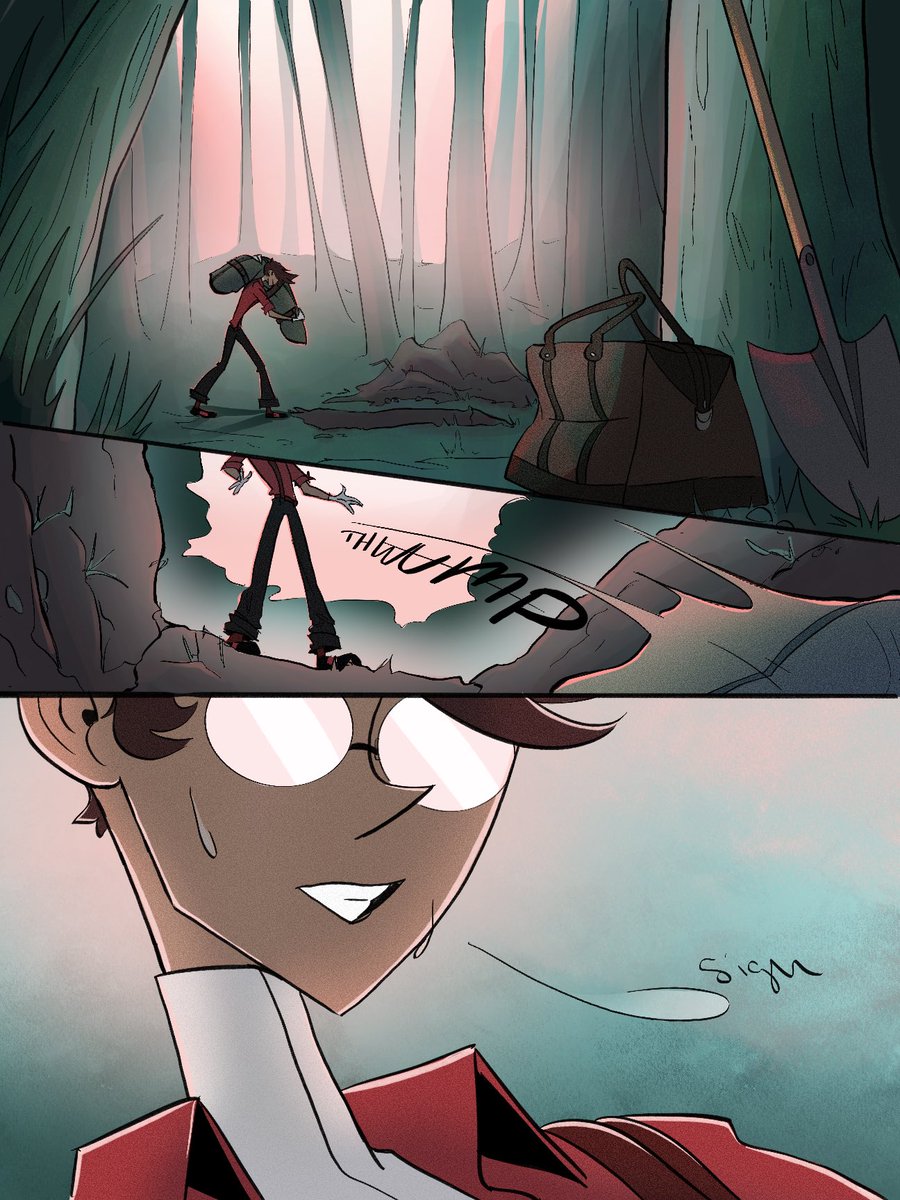 Eerie_patron's tweet photo. Chance Encounters: How they first met!

Can you spot the Hannibal reference? #Radioapple #HazbinHotelAlastor #HazbinHotelLucifer https://t.co/0Ccm7ZpXmx