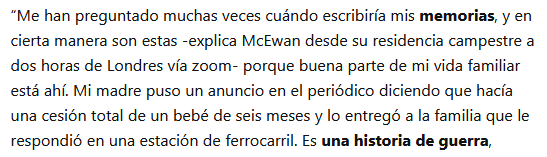 Futaugas's tweet photo. "... a dos horas de Londres vía videoconferencia...
... a dos horas de Londres vía zoom..."
Se tarda lo mismo, mira tú. 
¿En coche, en tren...?
@m_horno @EnsaladaPalabra @OstrasQuePerlas #IanMcEwan #McEwan
"... le respondió en una estación de ferrocarril."
¿Y dónde se lo entregó? https://t.co/iVXhqFIRFt