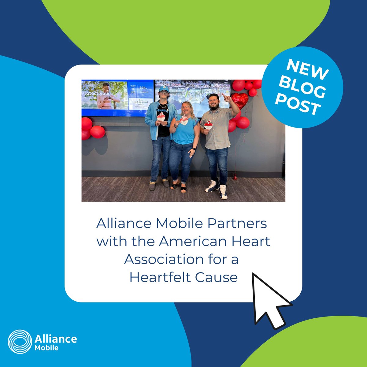 Alliance Mobile had a great month partnering with the American Heart Association. Check the link in our bio for our latest blog post covering our heartfelt mission!