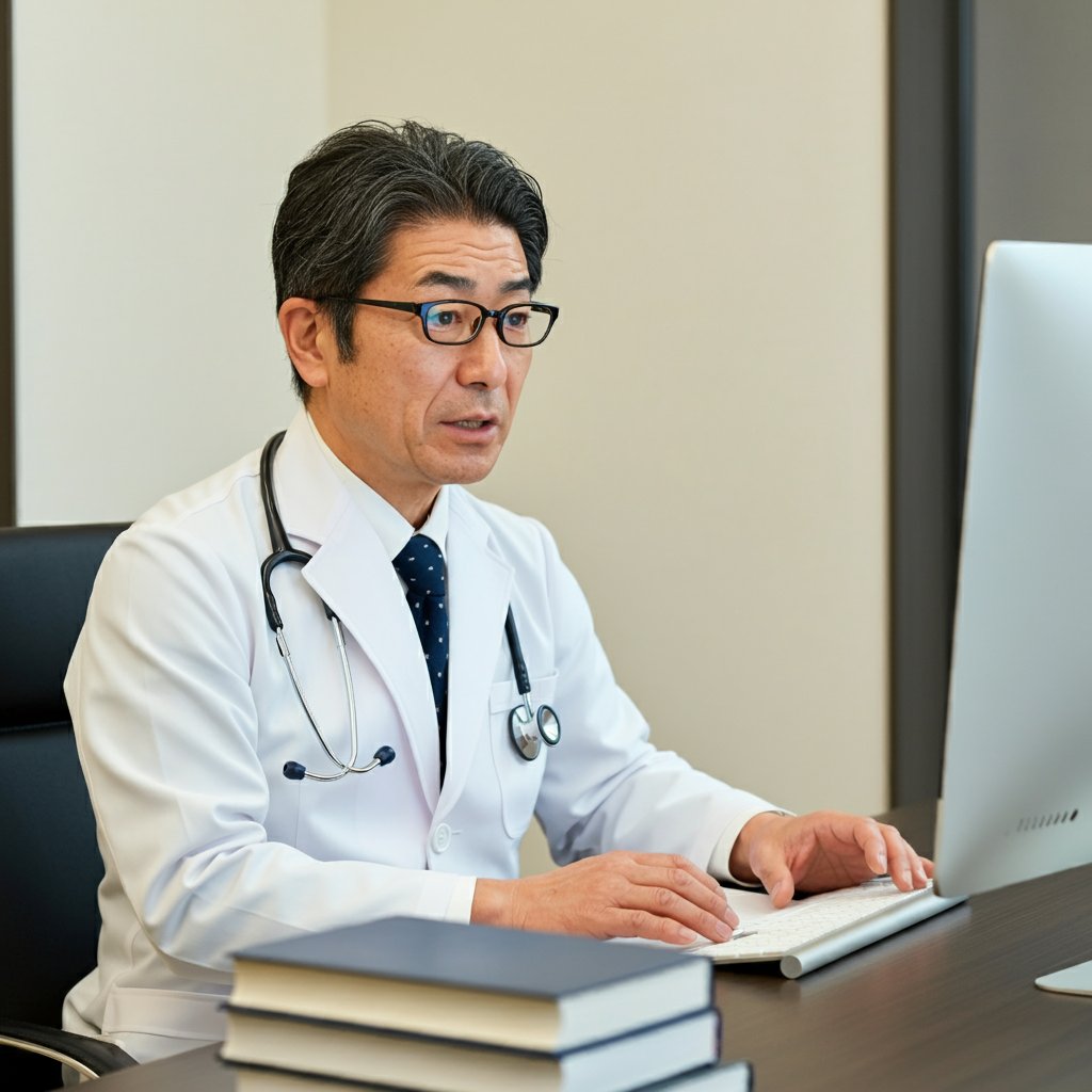 dr_chiharu_'s tweet image. 医者の画像生成するならImageFX一択ね
リアルな中年の医者の画像が5秒でできる
指や聴診器の破綻もなし
しかも無料