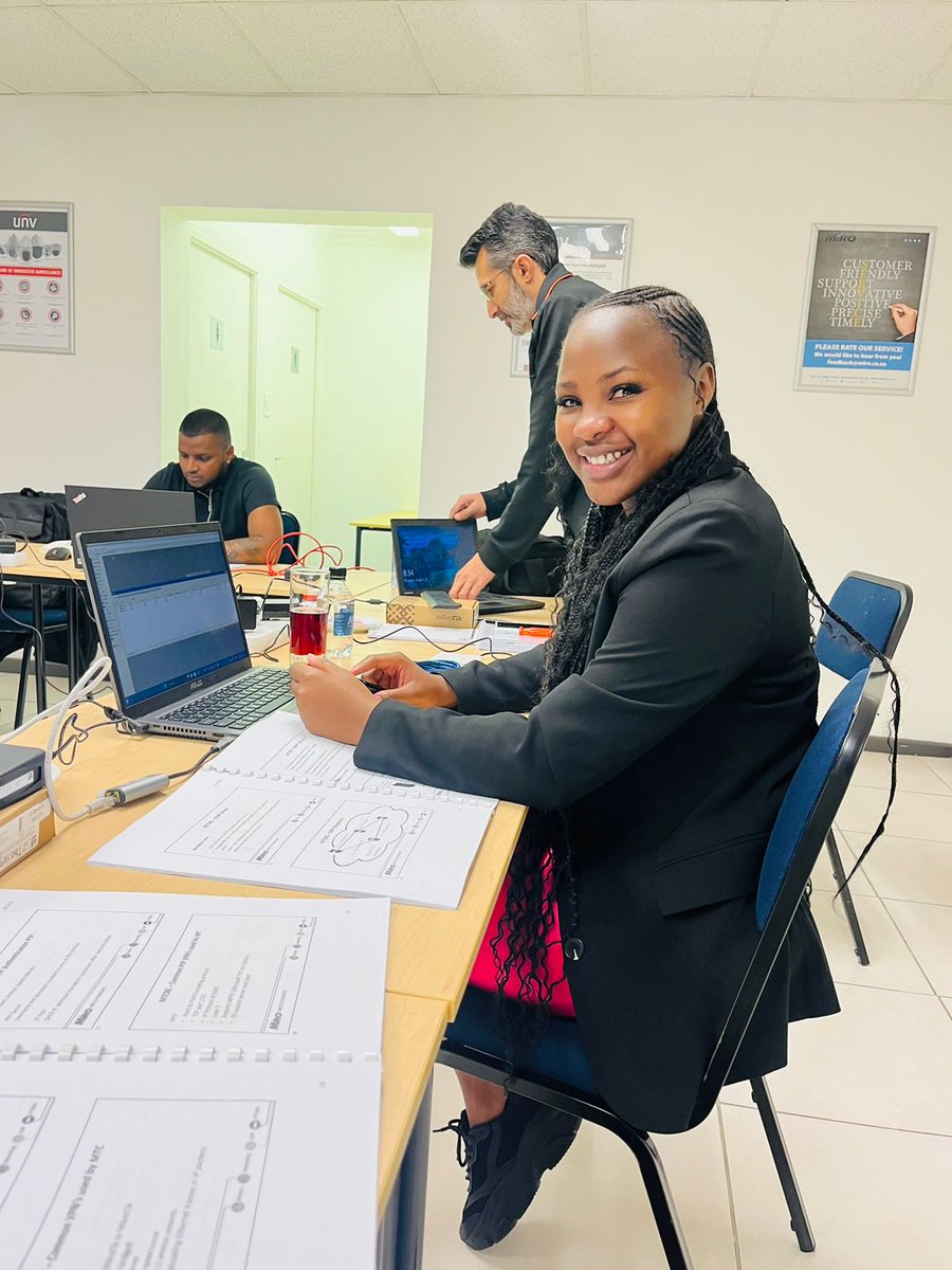 AdNotesTech's tweet image. We are excited to announce that our network engineer &amp;amp; technician have successfully completed the Certified Routing Engineer (MTCRE) program! This 3-day training has equipped them with advanced skills to manage @MikroTik RouterOS network configurations. #MTCRE #Network #MikroTik