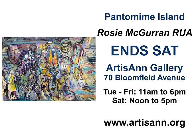 Last Chance to see Rosie McGurran’s New Show at ArtisAnn Gallery

*Ends SAT at 5pm*

ArtisAnn Gallery, 70 Bloomfield Avenue, Belfast, BT5 5AE
Tue – Fri: 11am to 6pm ; Sat: Noon to 5pm

artisann.org/collections/ro…

#art #painting #island #ireland #belfast