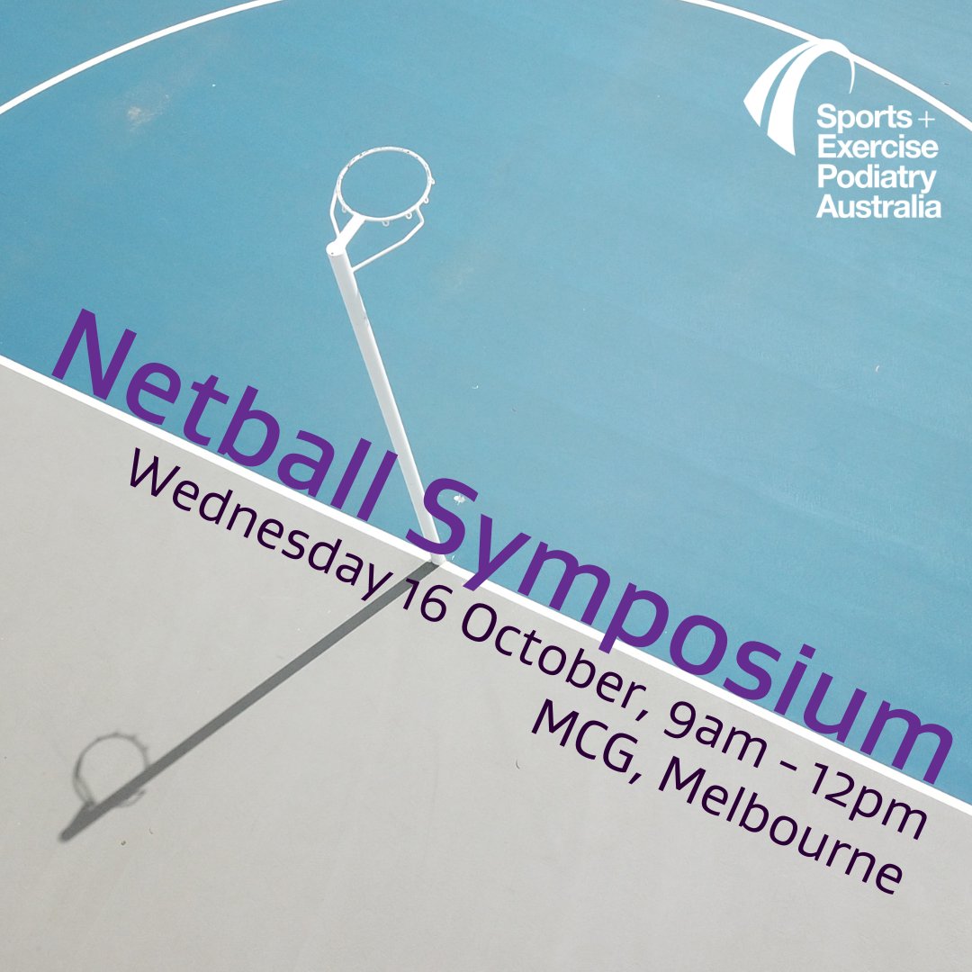 Join us at our #Netball Symposium for #podiatry-focused CPD &amp; networking!🏐

Topics include:

- Netball shoes &amp; appliances👟
- The athlete journey: managing injury🩹
- Pre-season prep: S&amp;C approach🏋️
- Panel Q+A💬

$60 + booking fee for SEPA/SMA members! 
sepa.org.au/event/netball-…