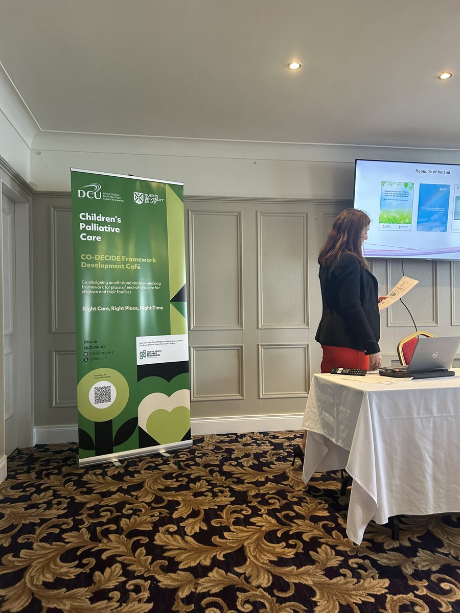 Great day working with collaborators  North &amp; South on developing a CO-DECIDE framework for planning place of end-of-life care for children, young people and their families on the island of Ireland #NSRP <a href="/hea_irl/">HEA</a> <a href="/QUBelfast/">Queen's University Belfast 🎓</a> <a href="/DCU/">Dublin City University</a>