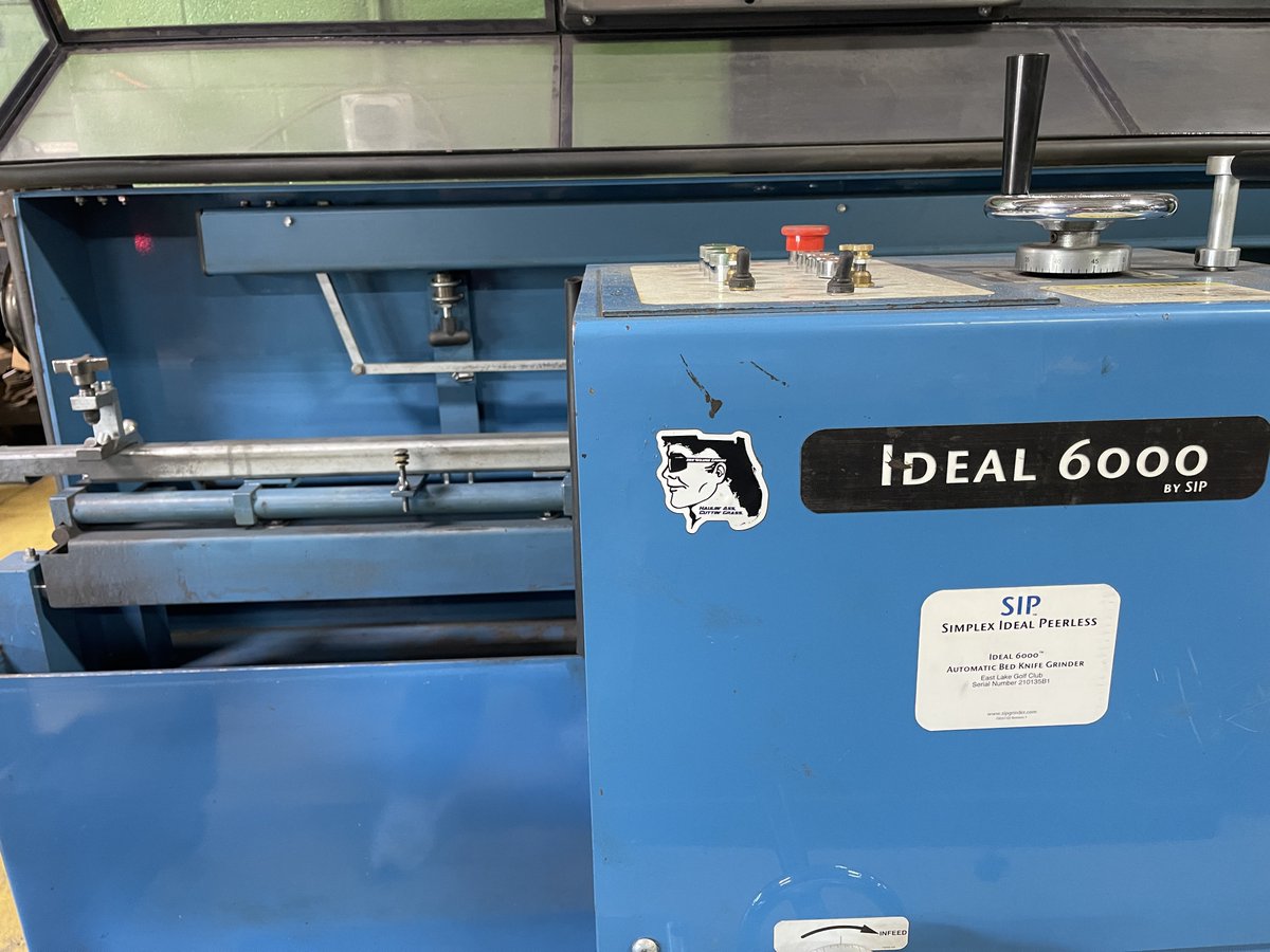 Same energy, checking in greens mowers for <a href="/TOURChamp/">TOUR Championship</a>.

Reels are cylindrical w/in .001”, front rollers parallel to reel w/in .0025”, Cutline is parallel to centerline of the reel, &amp; bk front face thicknesses are uniform.

Done on the <a href="/SIPGrinders1902/">Simplex-Ideal-Peerless</a> Peerless 7000 &amp; Ideal 6000.