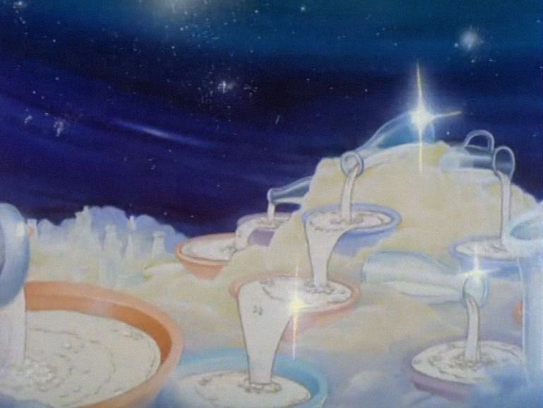 from a 1940 cartoon where three kittens go to the Milky Way to get milk