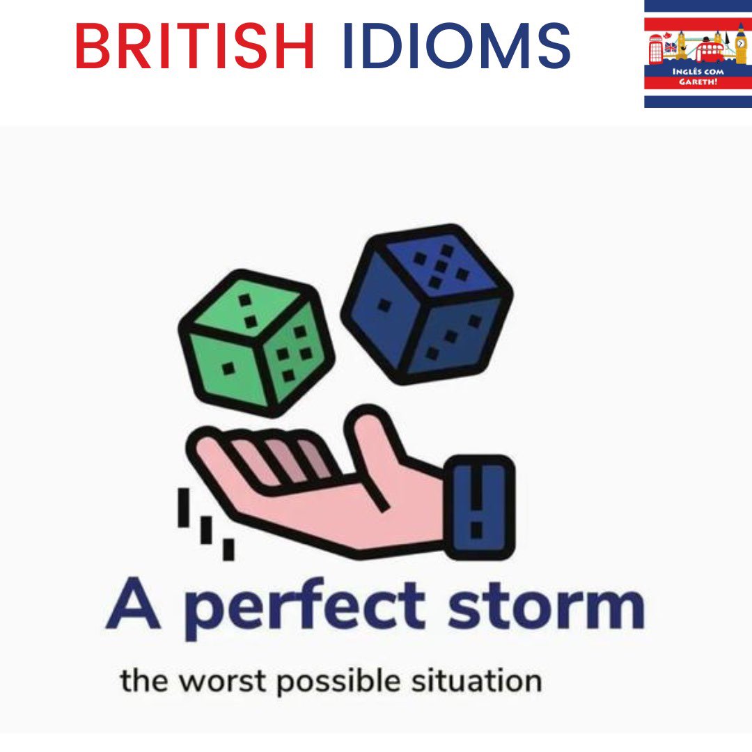 InglescomGareth's tweet photo. #british #english #uk #reinounido #inglaterra  #britishenglish #britishidioms #expessoesbritanicas #vocabulary #vocabulário #culture #cultura #ingles #professor #teacher #idiomas #language #lingua #linguainglesa #learnenglish #aprenderinglês #englishlanguage #aperfectstorm https://t.co/HxtgBVzKUZ